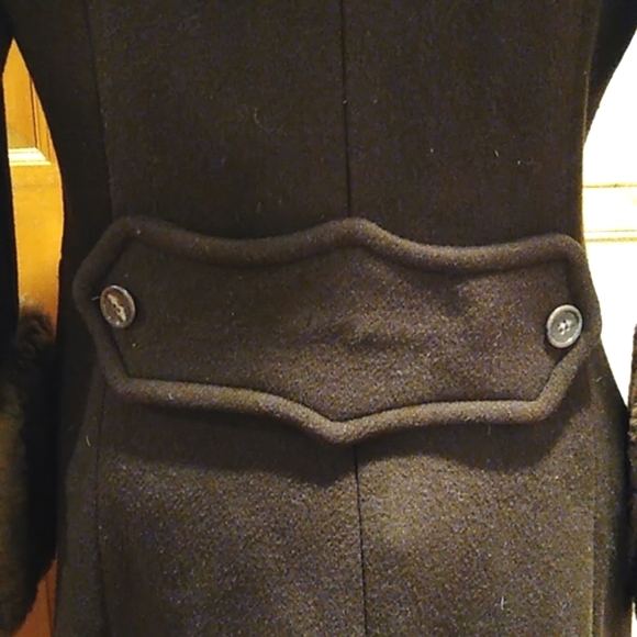 Emanuel Ungaro Paris Parallele full length wool and fur coat. M - Picture 6 of 13